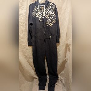 Cross Hatch Black Label X-Large, Extra Long, Zip Up One Piece Lounge Wear